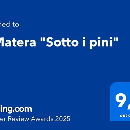 A Matera "Sotto I Pini" Villa Dış mekan fotoğraf